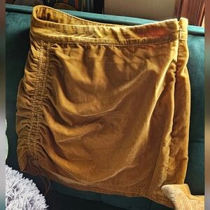 Free People Velvet Mini Skirt